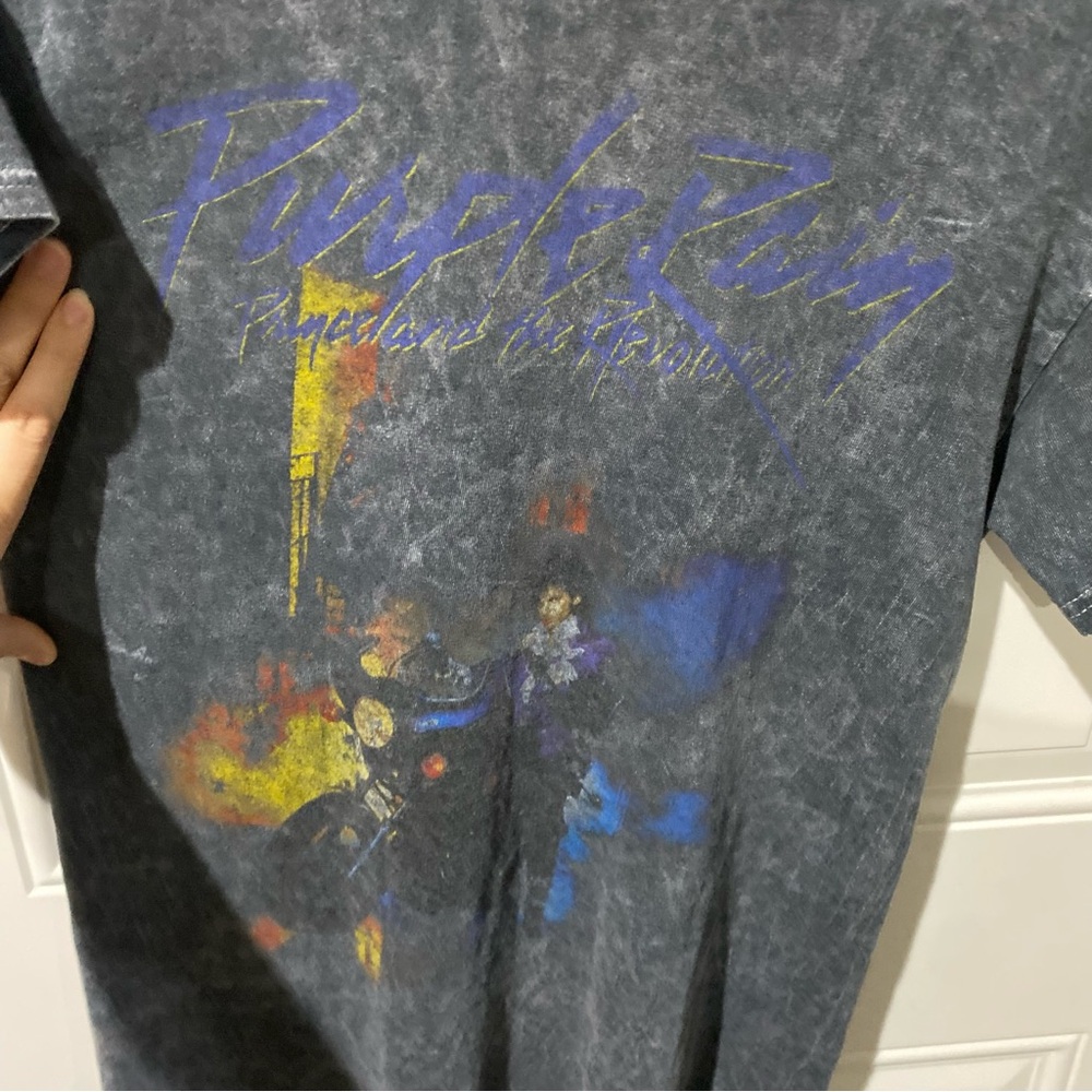 Prince Purple Rain Mineral Wash Graphic T-shirt - Picture 2 of 4